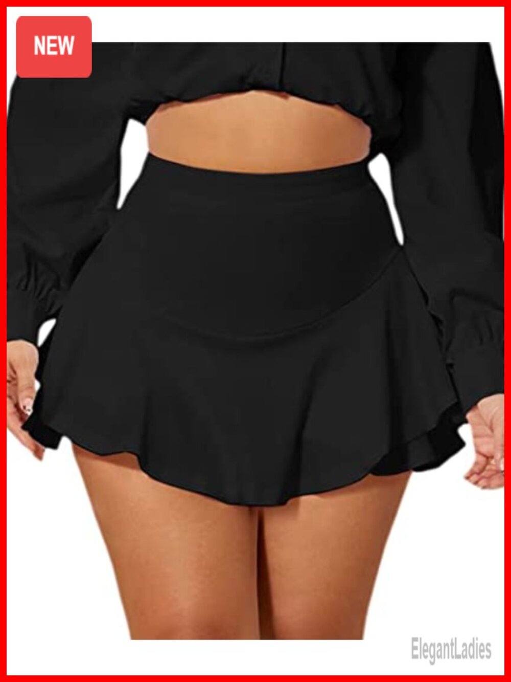 Avidlove Mini Skirt Ruffle Layered Lingerie A-Line